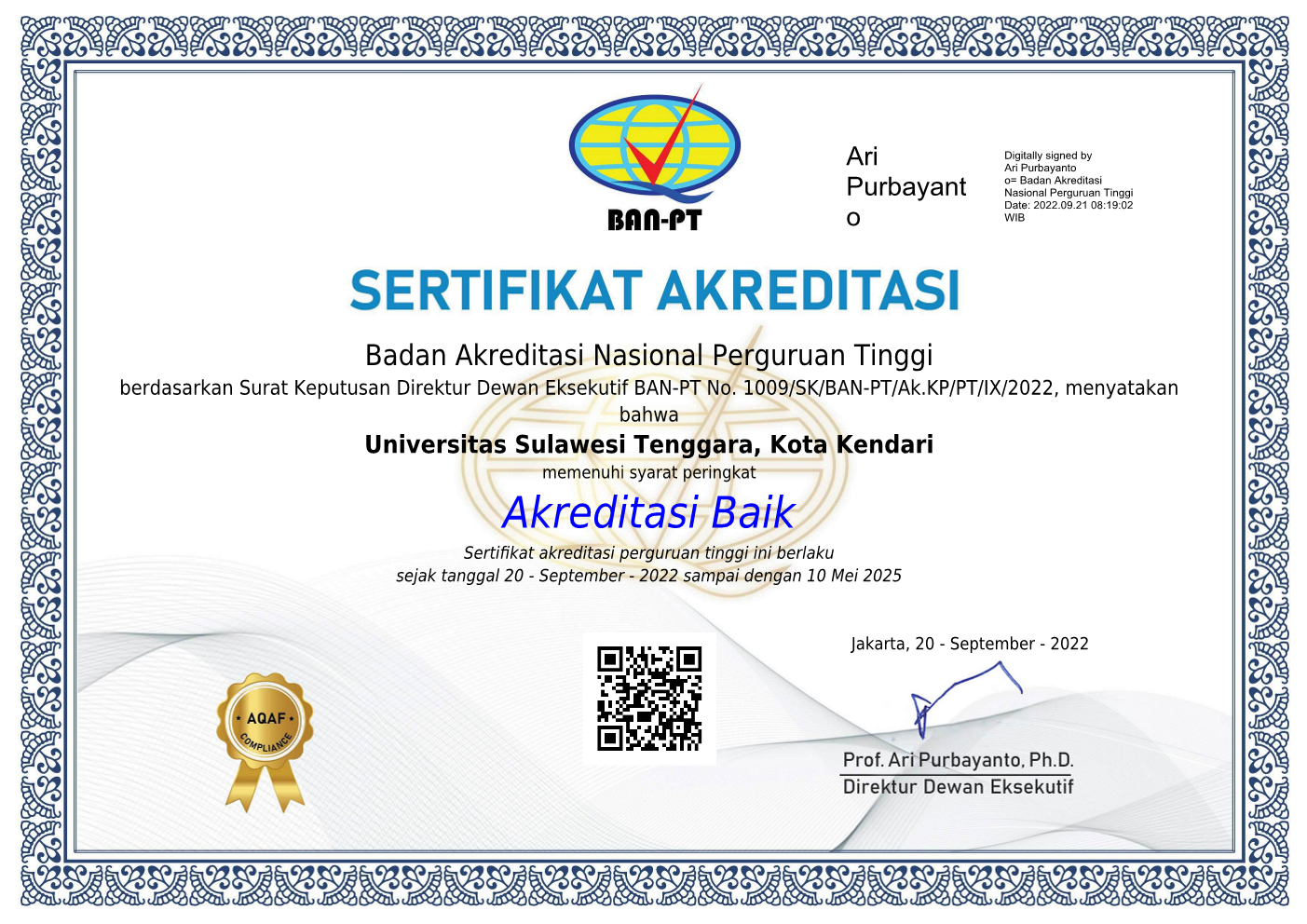 Dokumen Akreditasi UNSULTRA